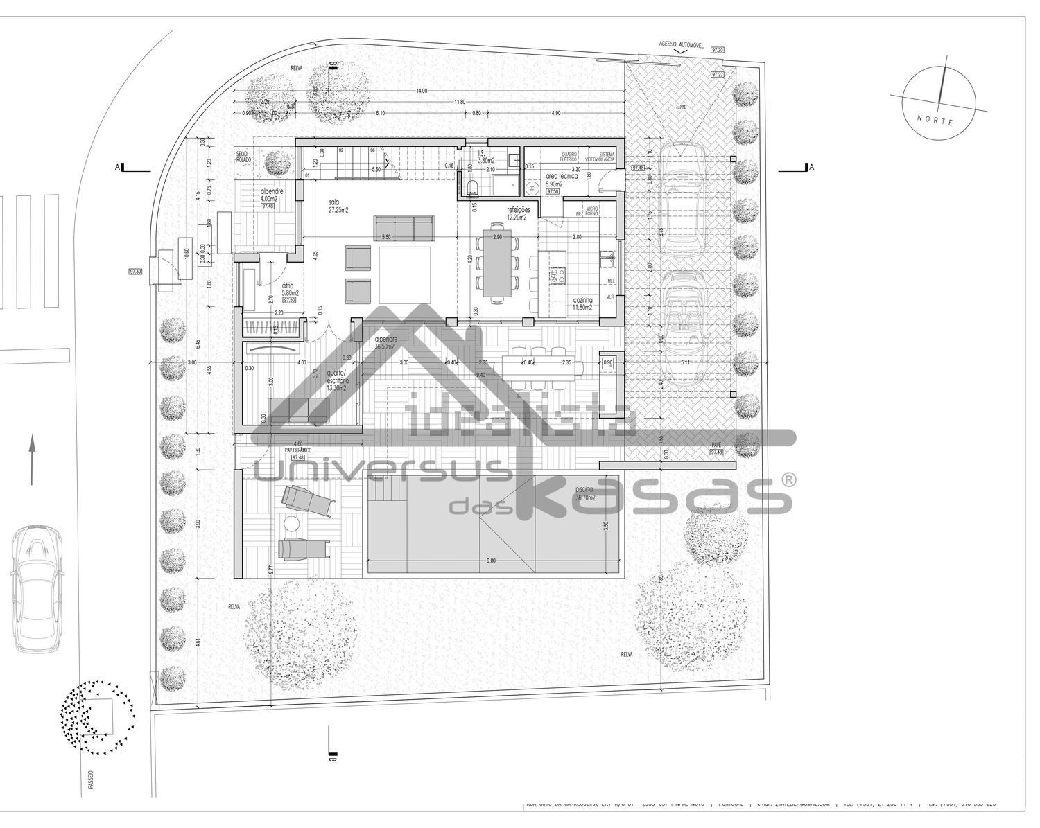 小楼房或独栋别墅出售在Travessa Joaquim Fernandes Chula - 平面图