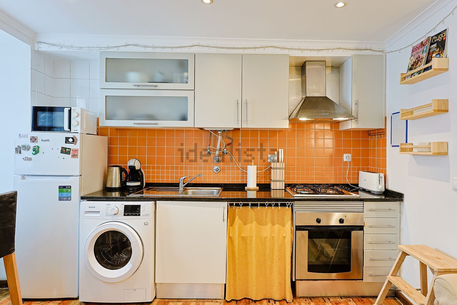 出租公寓 t2在Rua dos Remédios - 厨房