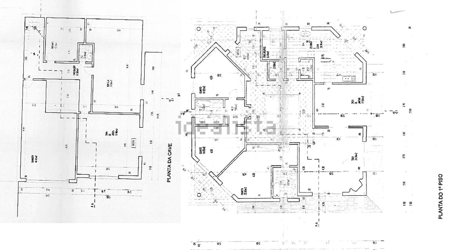 小楼房或独栋别墅出售在Rua da Mãe d'Água, 20 - 平面图