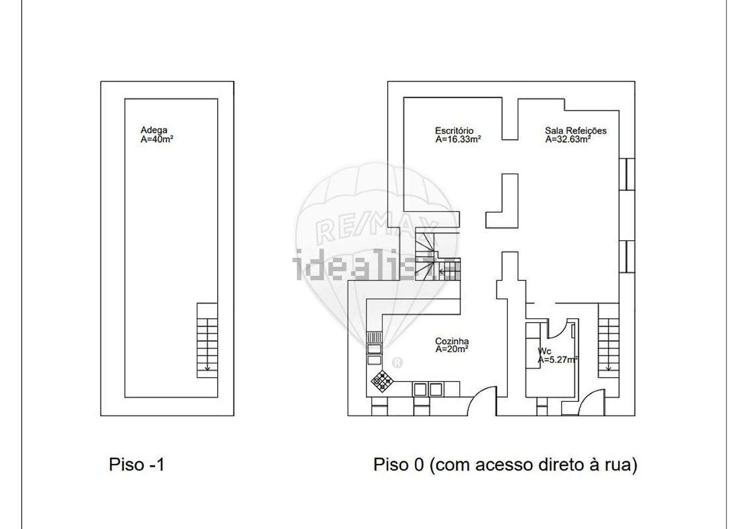 小楼房或独栋别墅出售在Rua António Rodrigues Pimenta - 平面图