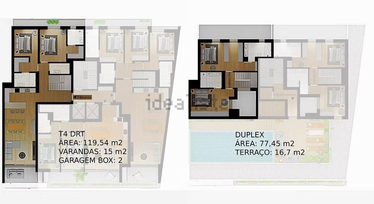 复式公寓出售在Rua Manuel Francisco Soromenho, 25 - 平面图