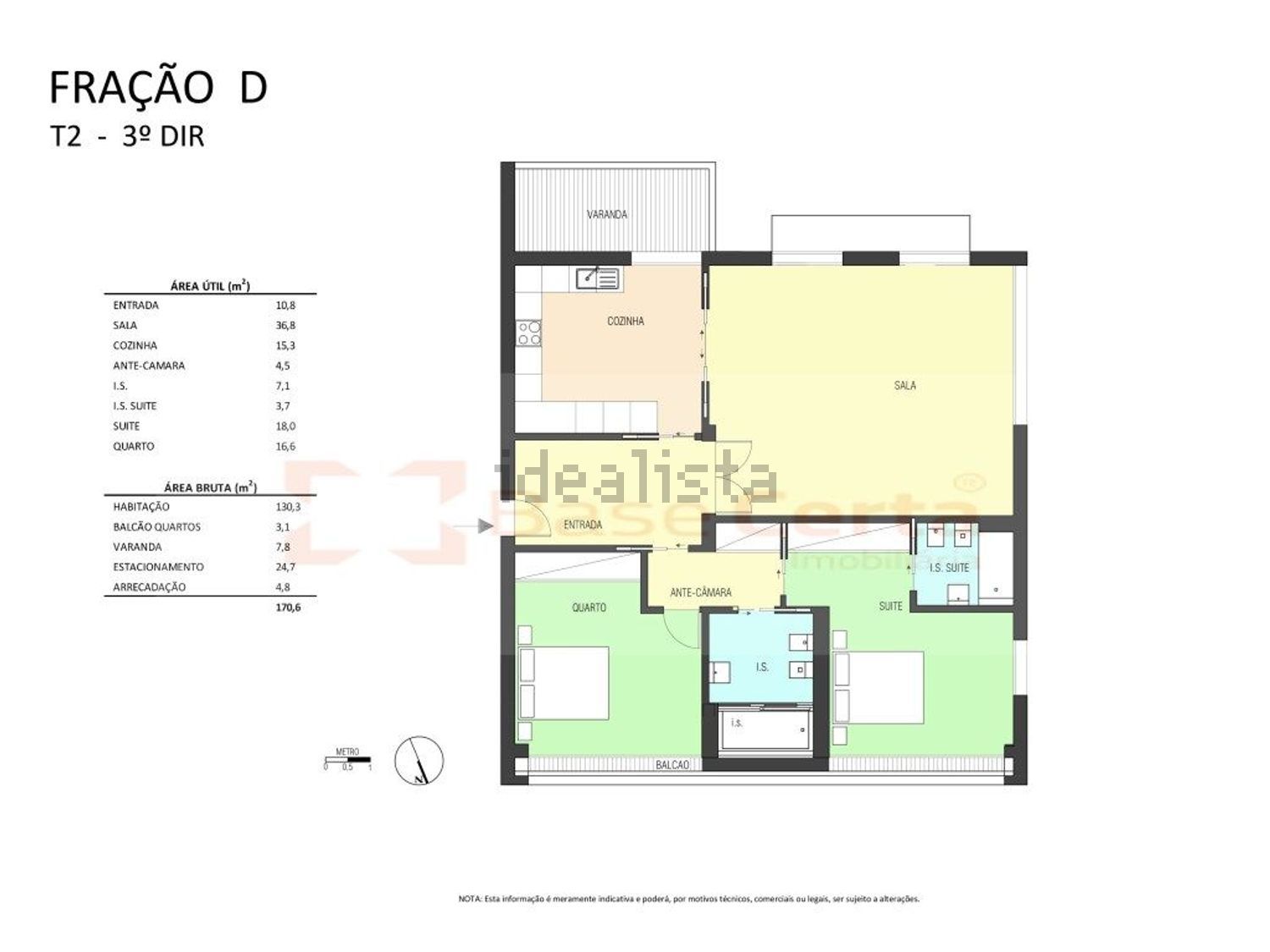 公寓 t2出售在Rua Engenheiro Quartin Graça - 平面图