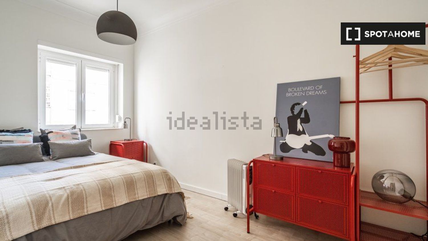 出租公寓 t2在Rua António Maria Baptista - 卧室