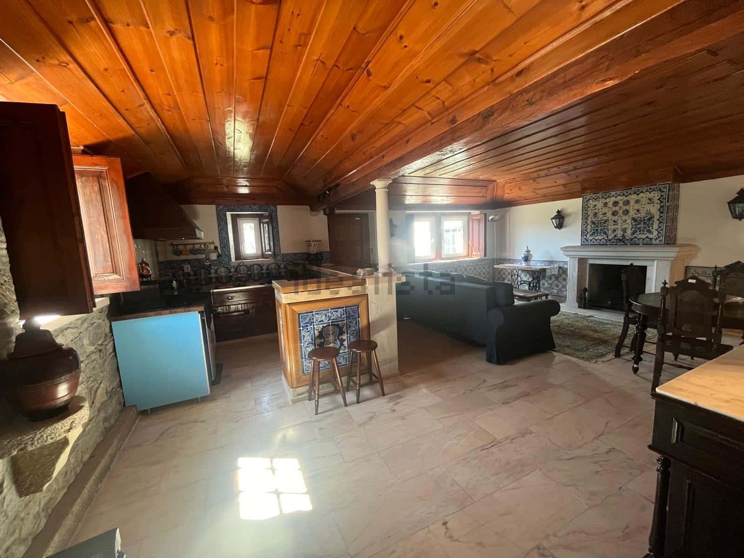 出租公寓 t1在Rua da Mina, 21 - 厨房