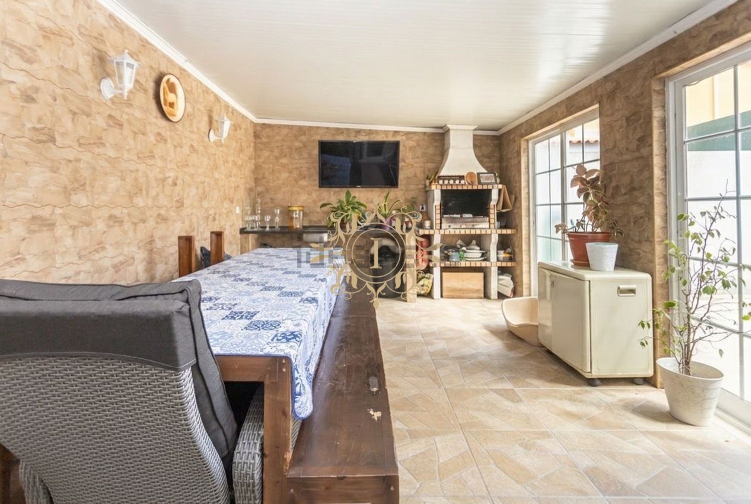 联排别墅出售在Moita - 客厅