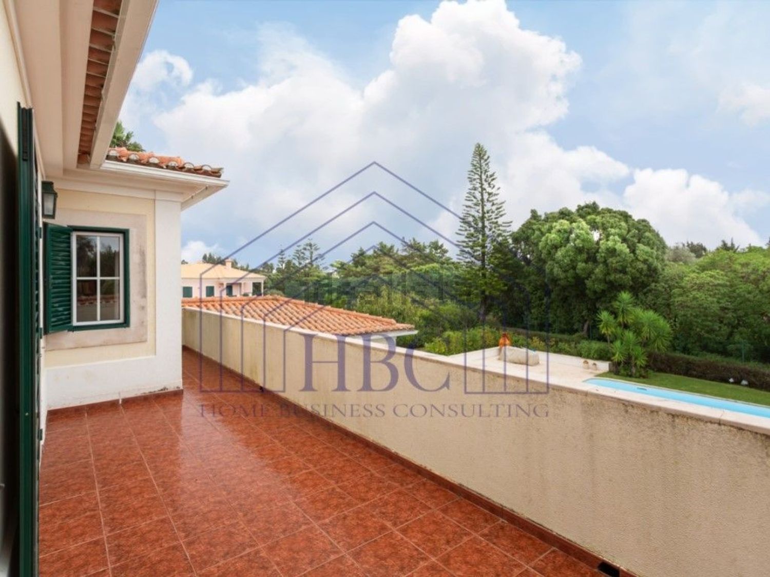 出租小楼房或独栋别墅在Beloura - Penha Longa - 阳台