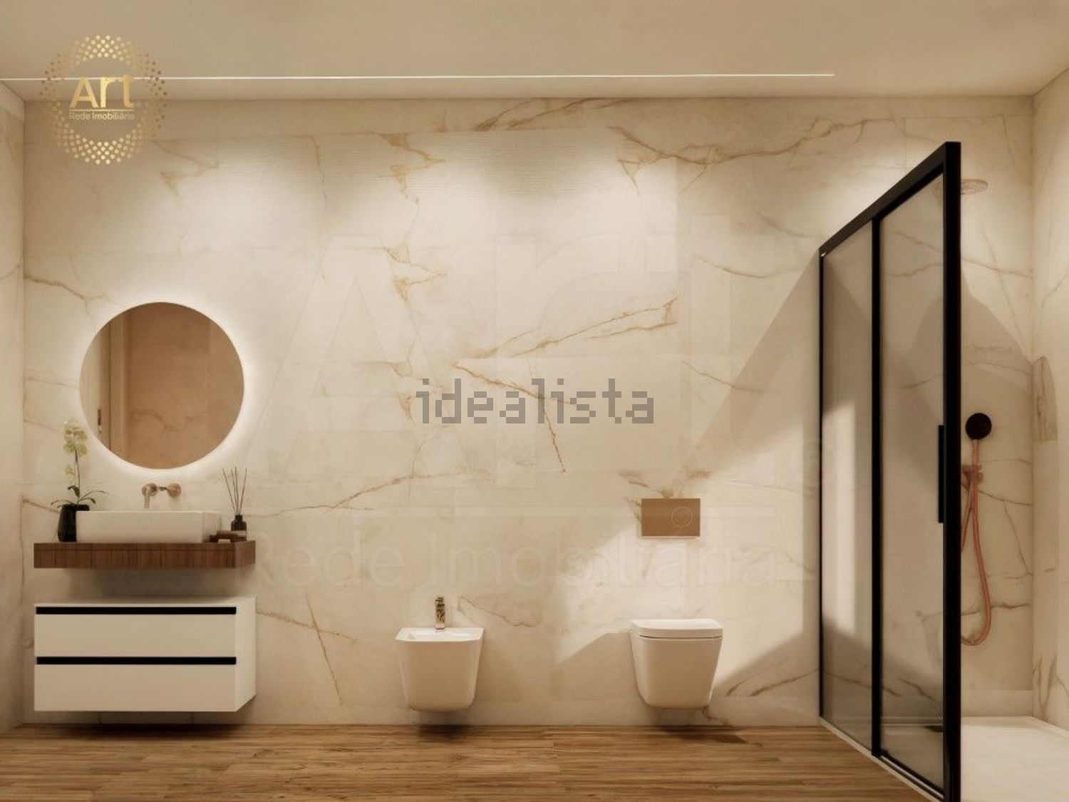 小楼房或独栋别墅出售在Avenida Principal - 卫生间