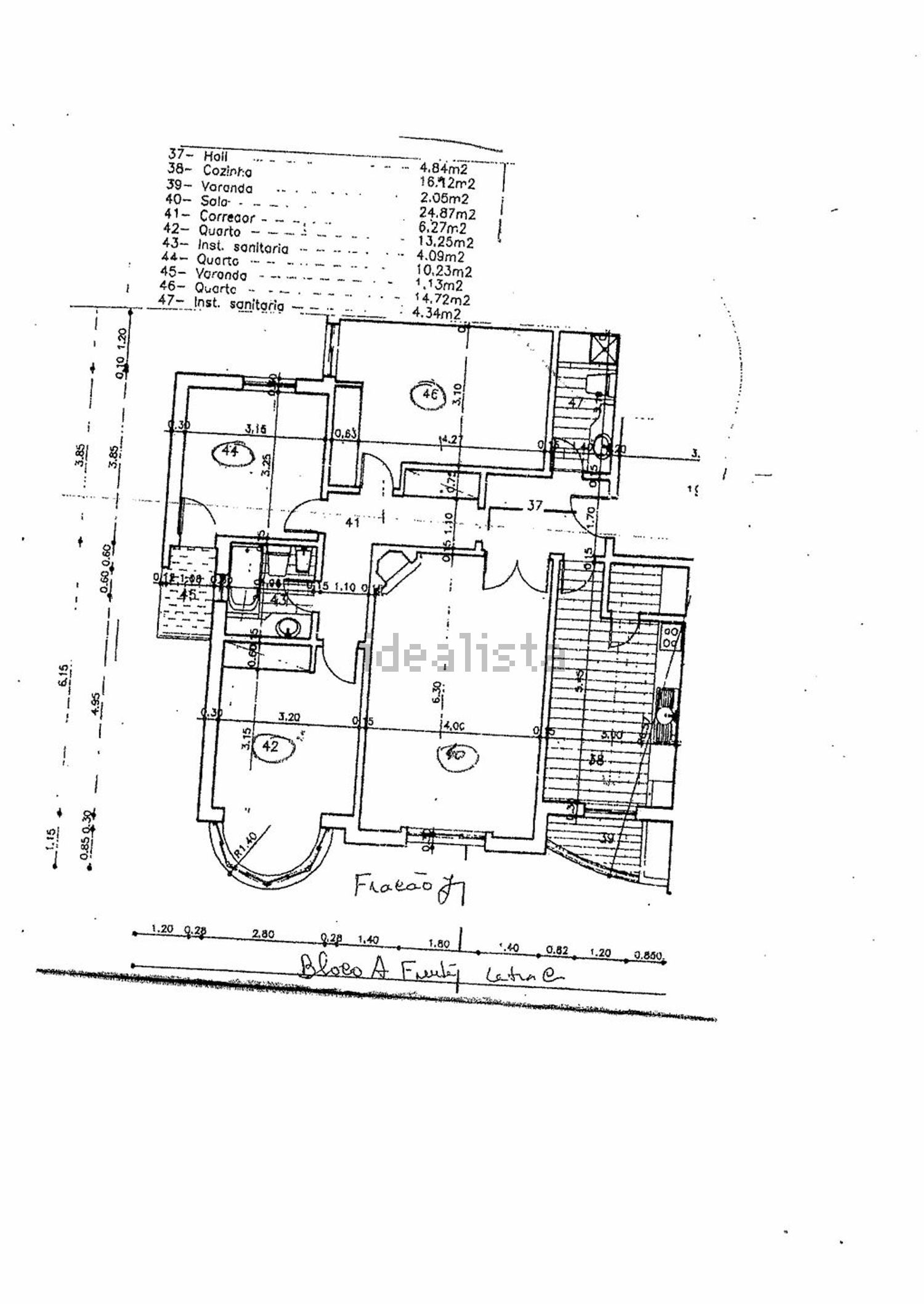 公寓 t3出售在Rua Joaquim Conceição Gomes - 平面图