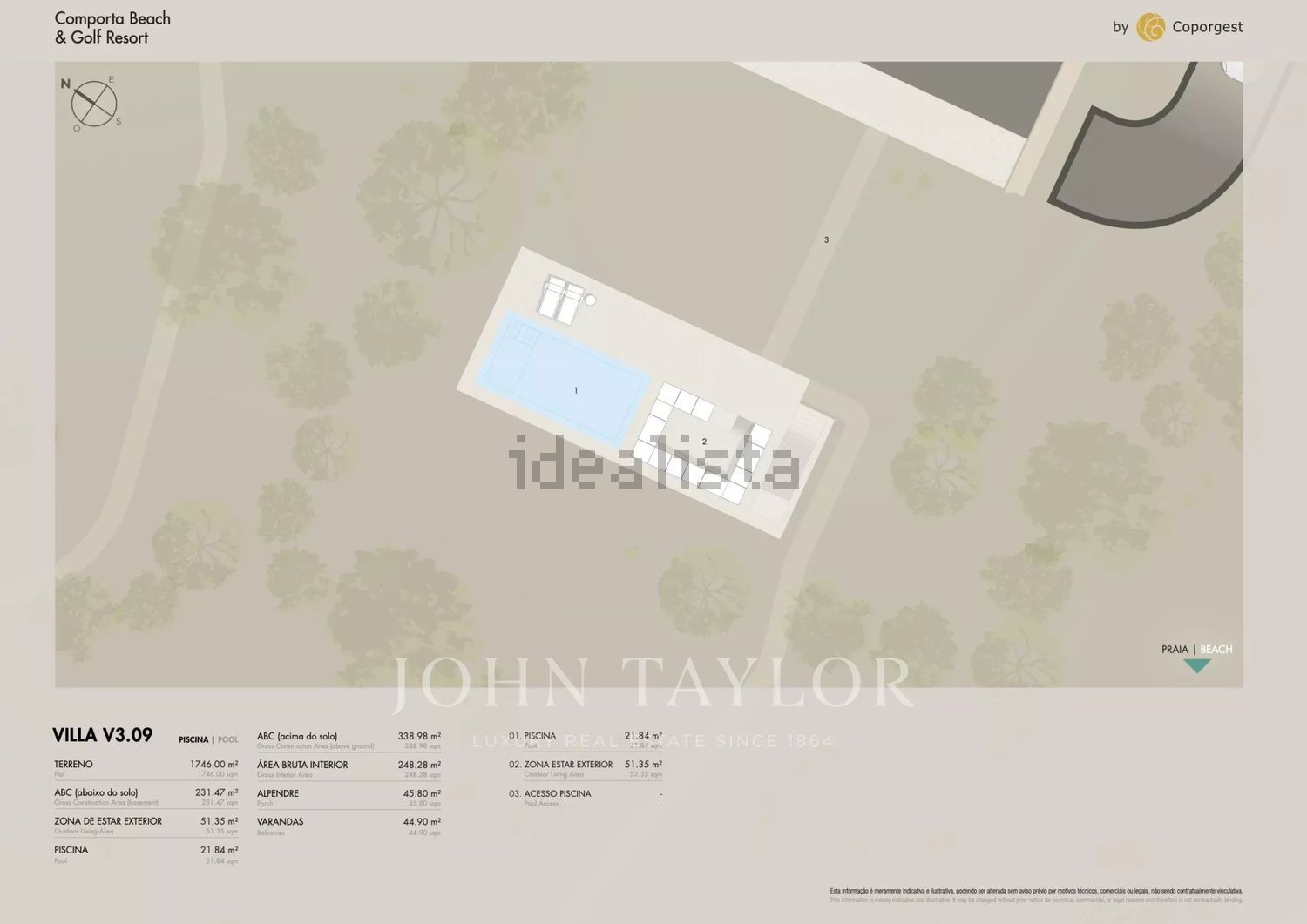 小楼房或独栋别墅出售Comporta - 平面图
