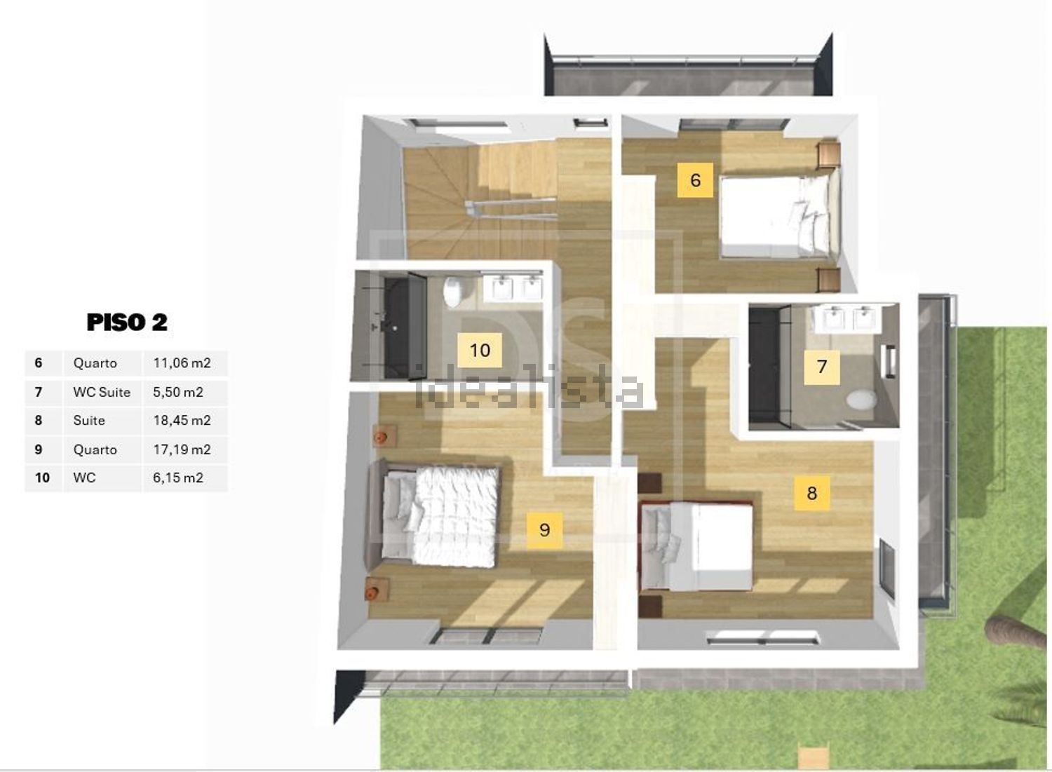 小楼房或独栋别墅出售在Santa Iria de Azoia - São João da Talha - Bobadela - 平面图