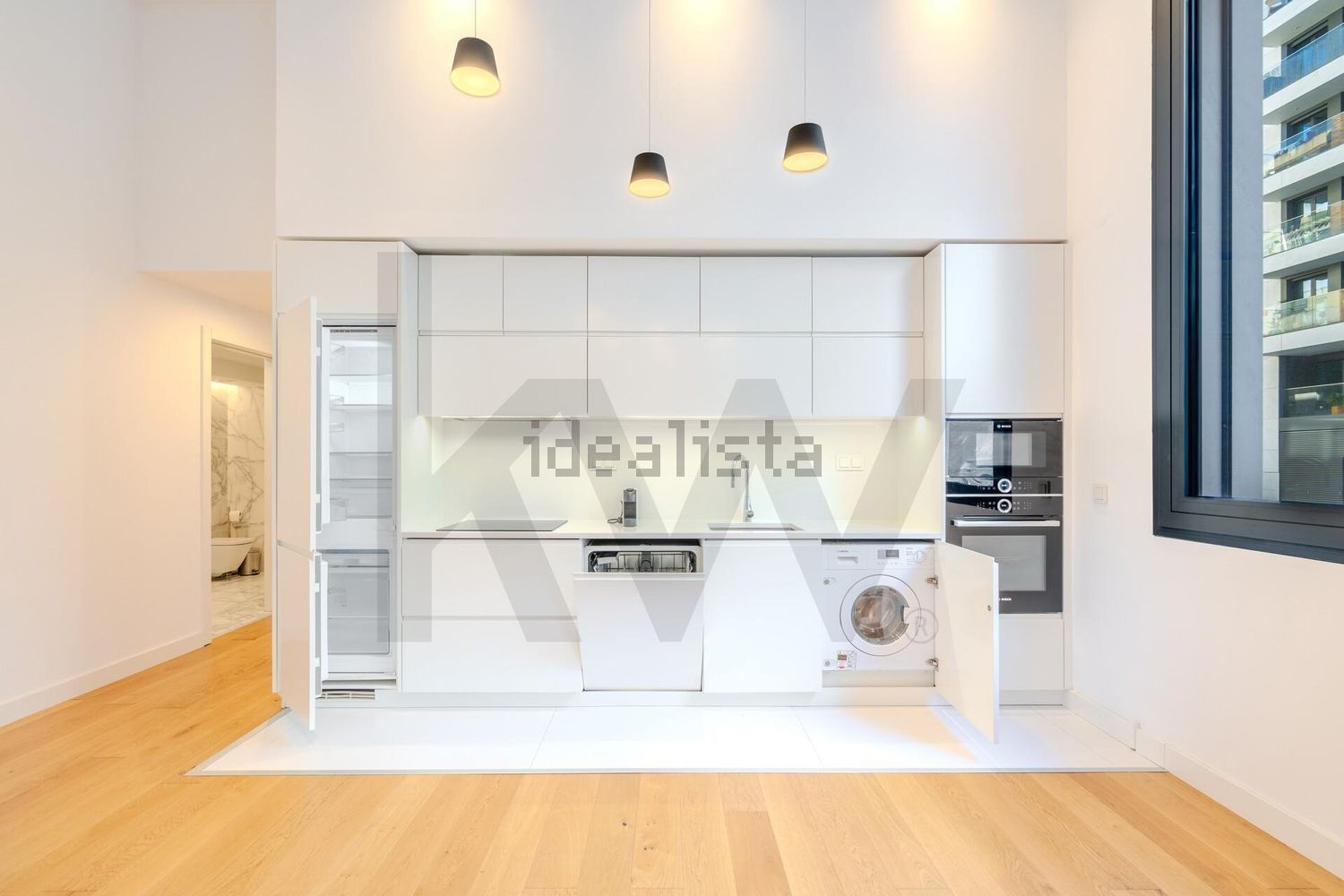 出租公寓 t1在Rua António Alçada Baptista, 10 - 厨房