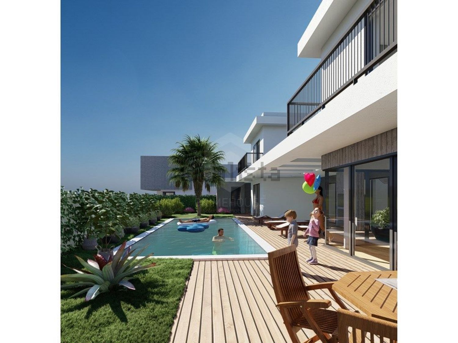 小楼房或独栋别墅出售在Rua Natália Correia, 21 - 游泳池