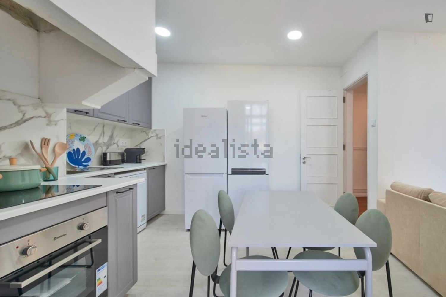 出租房间在Rua Castilho - 厨房