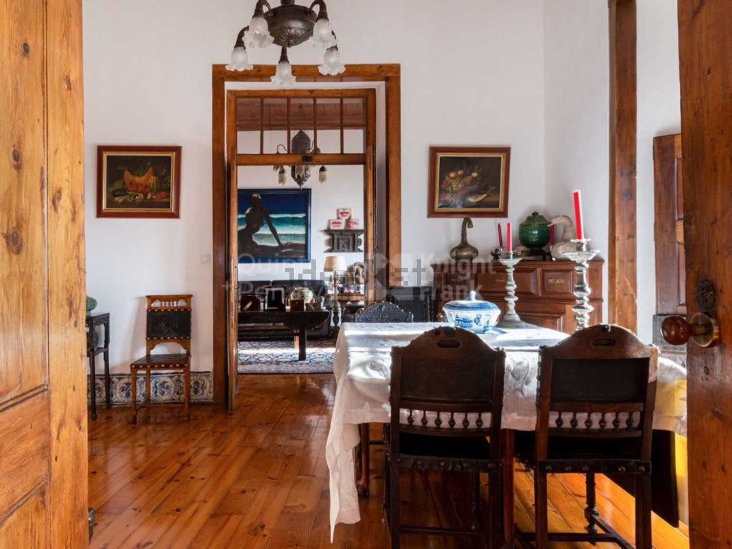 公寓 t6出售在Graça - 客厅