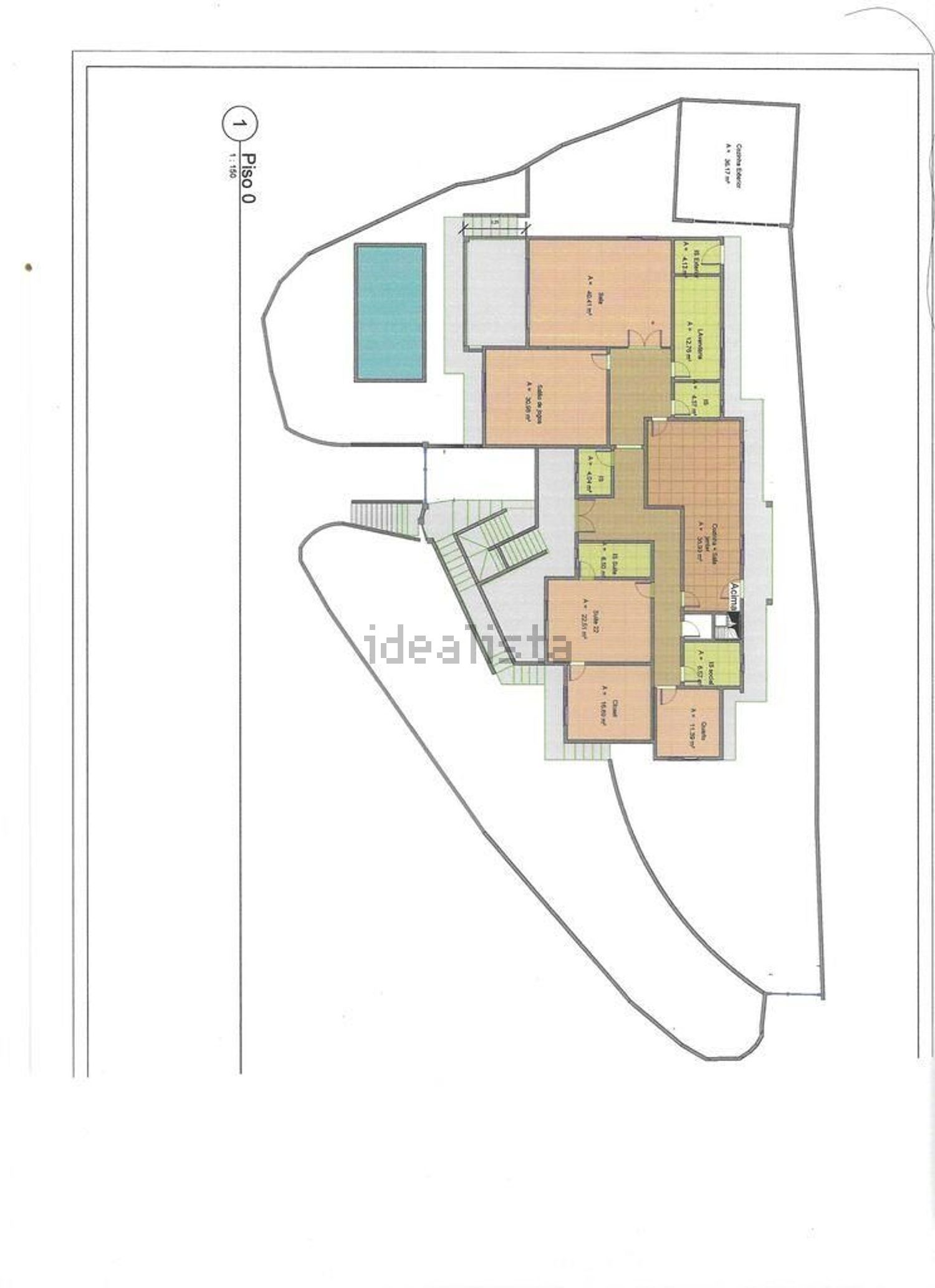 小楼房或别墅出售在Quinta de Asseca - Padre Nabeto - 平面图
