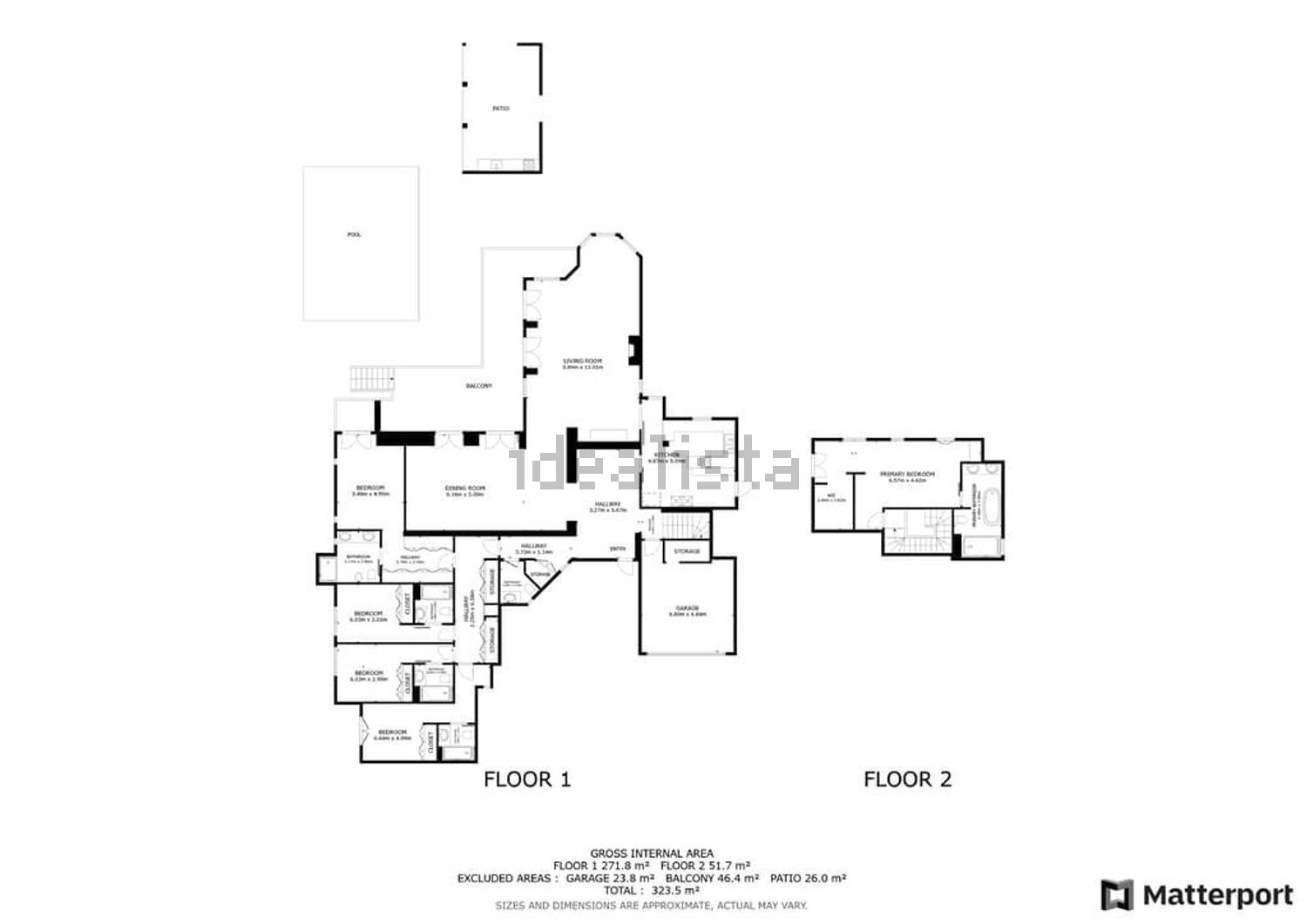 小楼房或独栋别墅出售在Beco do Algarvio - 平面图