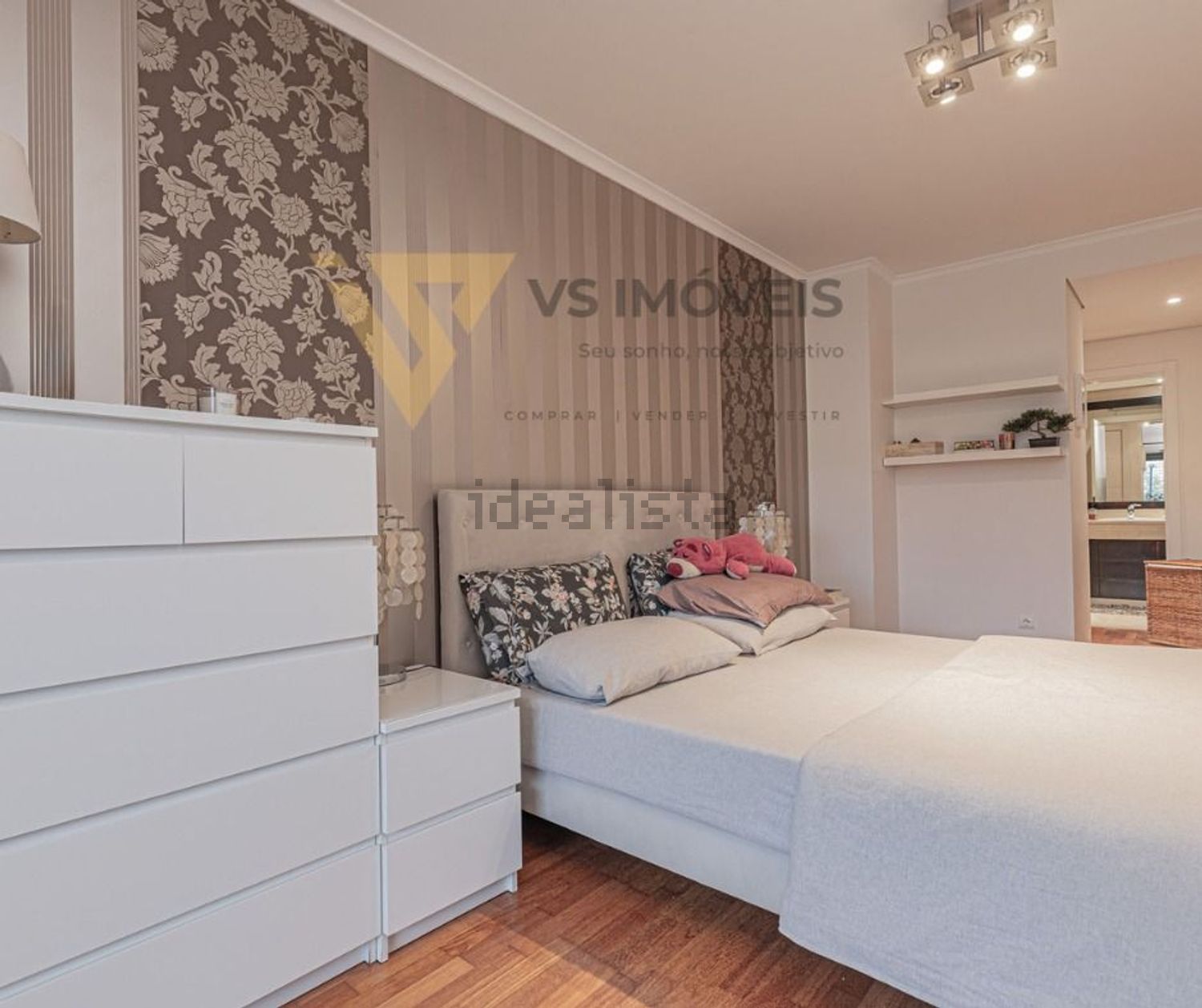 出租公寓 t2在Rua dos Faisões - 卧室