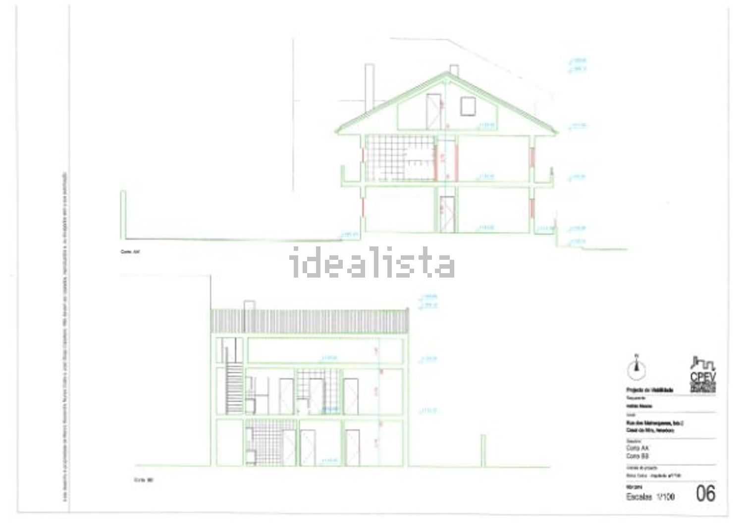 小楼房或独栋别墅出售在Rua dos Malmequeres, 2 - 平面图