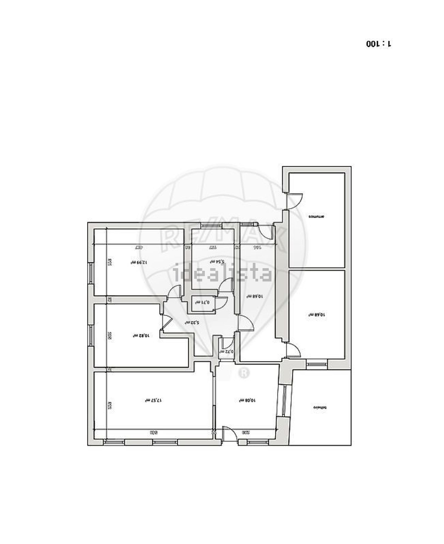 小楼房或独栋别墅出售在Estrada Sem Nome - 平面图