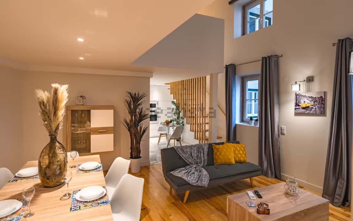 出租公寓 t1在Rua Barros Queirós, 20 - 客厅