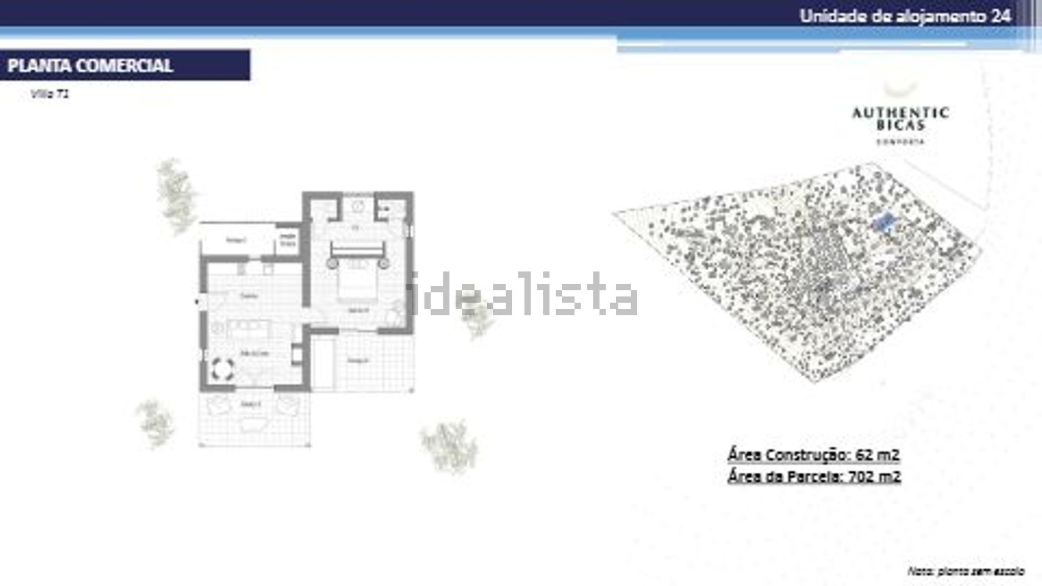 小楼房或独栋别墅出售Authentic Bicas s/n - 平面图
