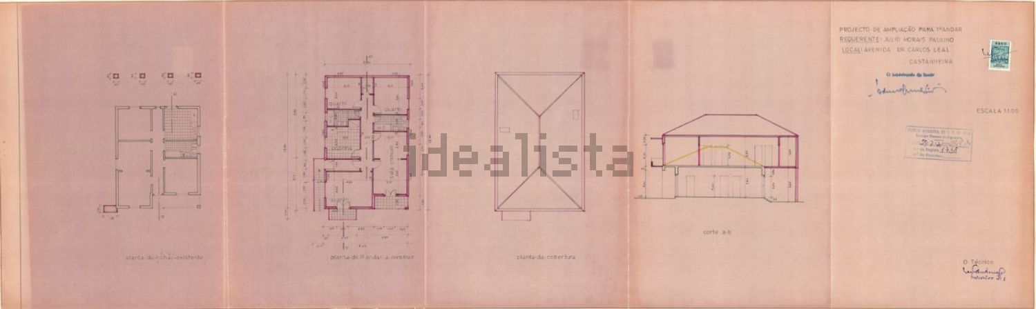 小楼房或独栋别墅出售在Avenida Doutor Carlos Leal, 3 a - 平面图