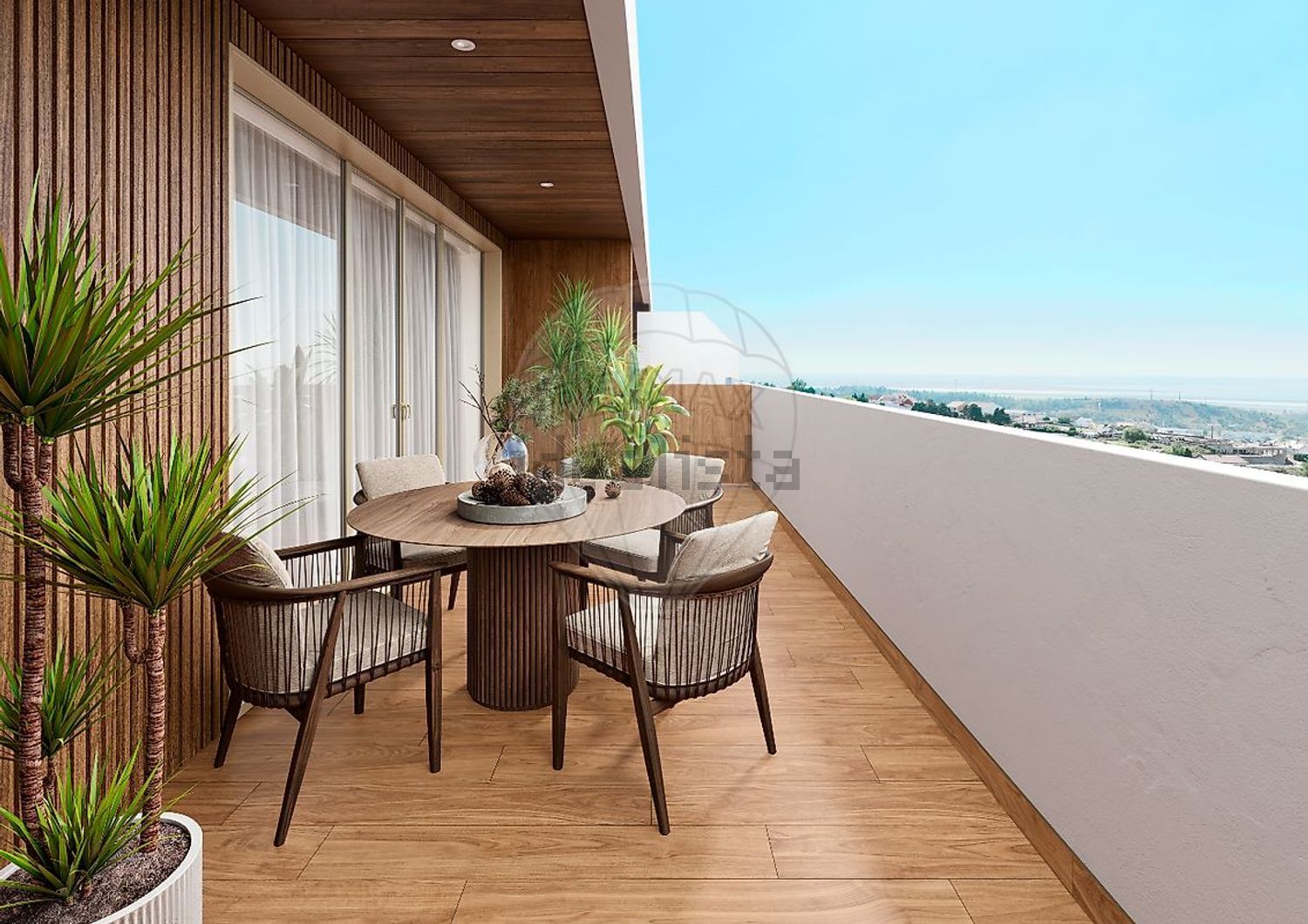 公寓 t1出售在Vialonga - 阳台