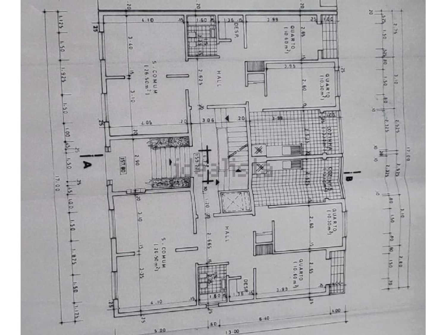 公寓 t3出售在Casal de São Brás - Vila Chã - 平面图