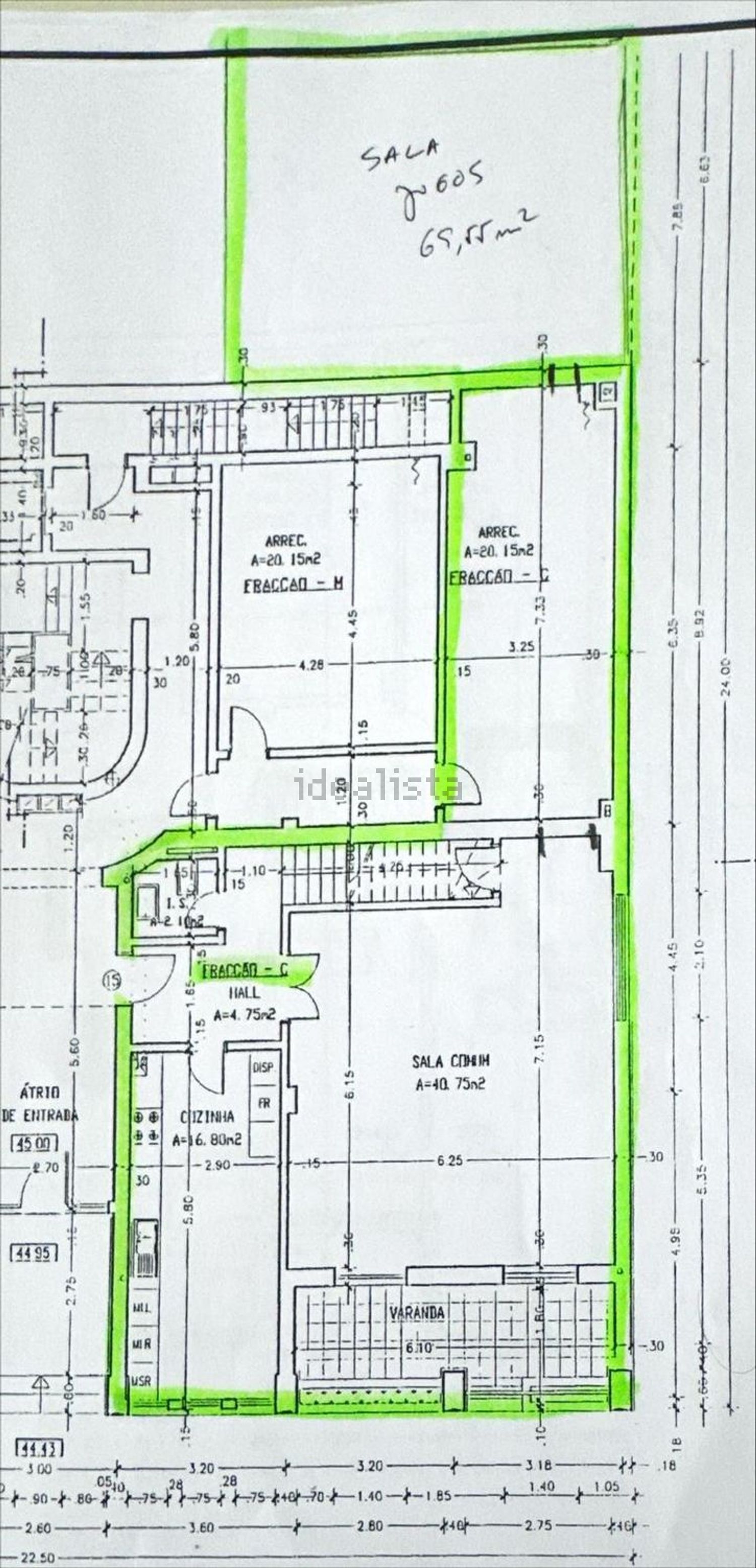 公寓 t3出售在Rua Madre Maria Clara, 31 - 平面图