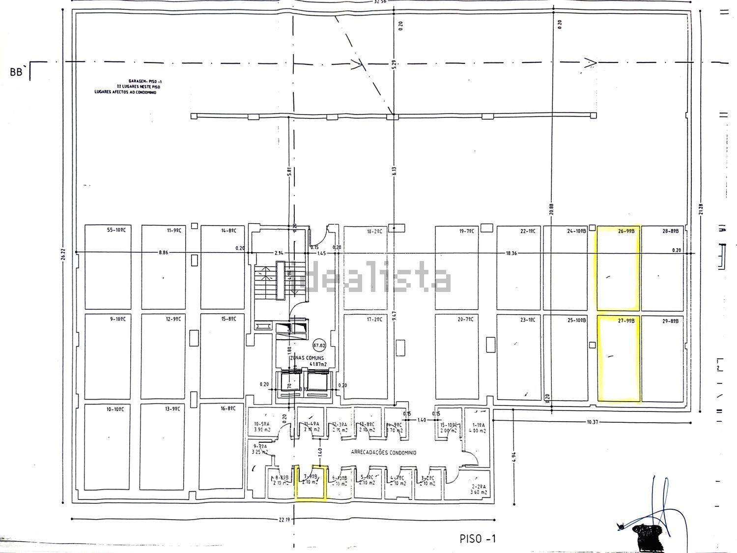 出租公寓 t2在Avenida Edmundo Lima Basto, 7 n - 平面图