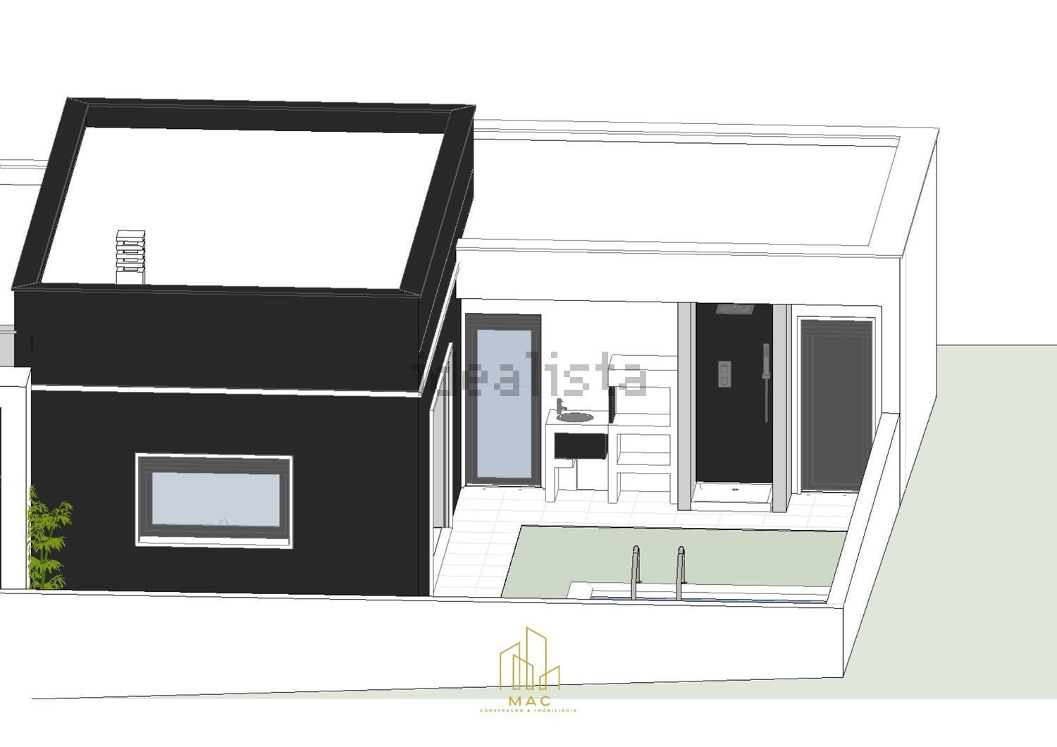 小楼房或独栋别墅出售在Pinhal do General - 平面图
