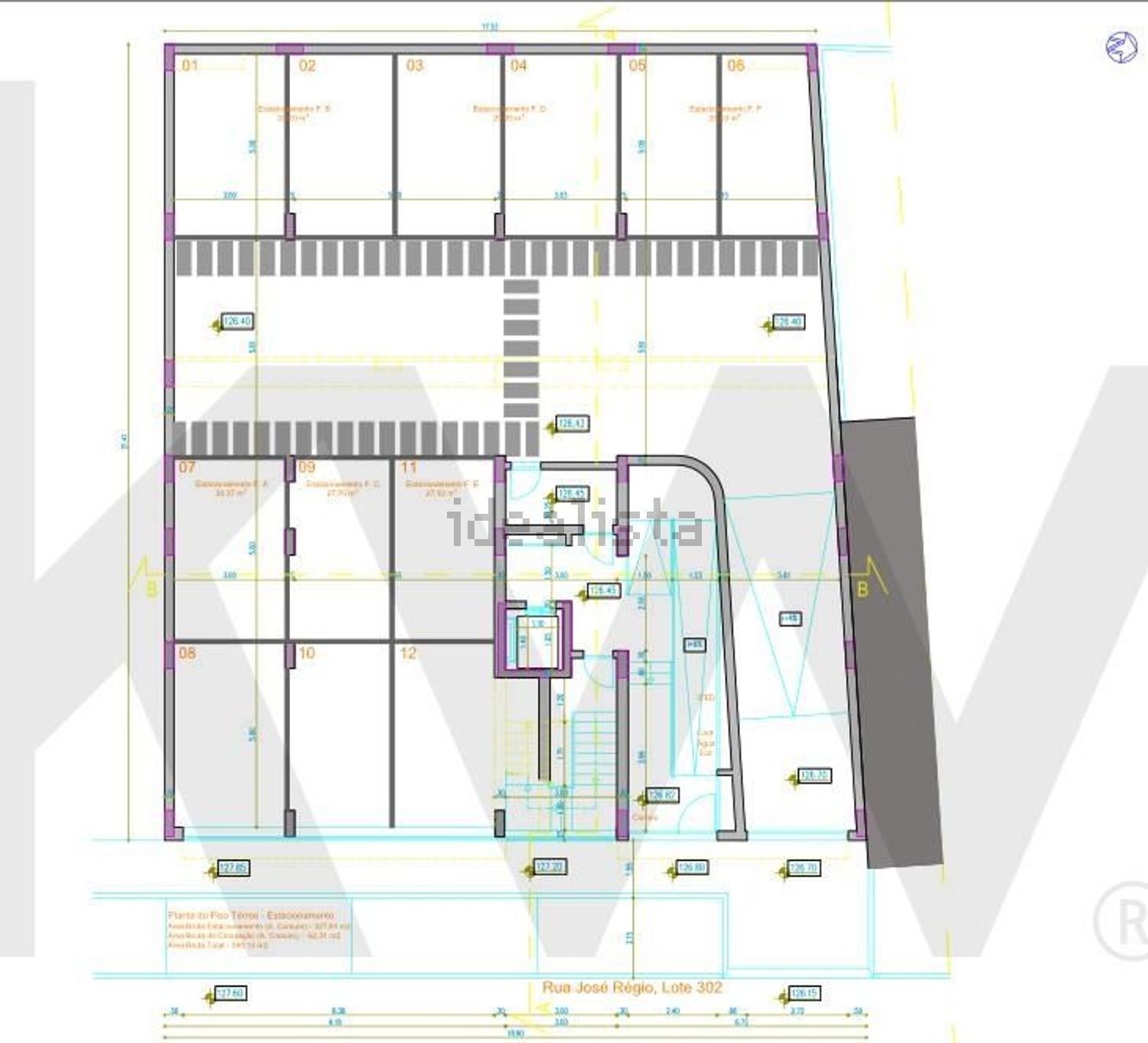 公寓 t3出售在Rua José Régio s/n - 平面图