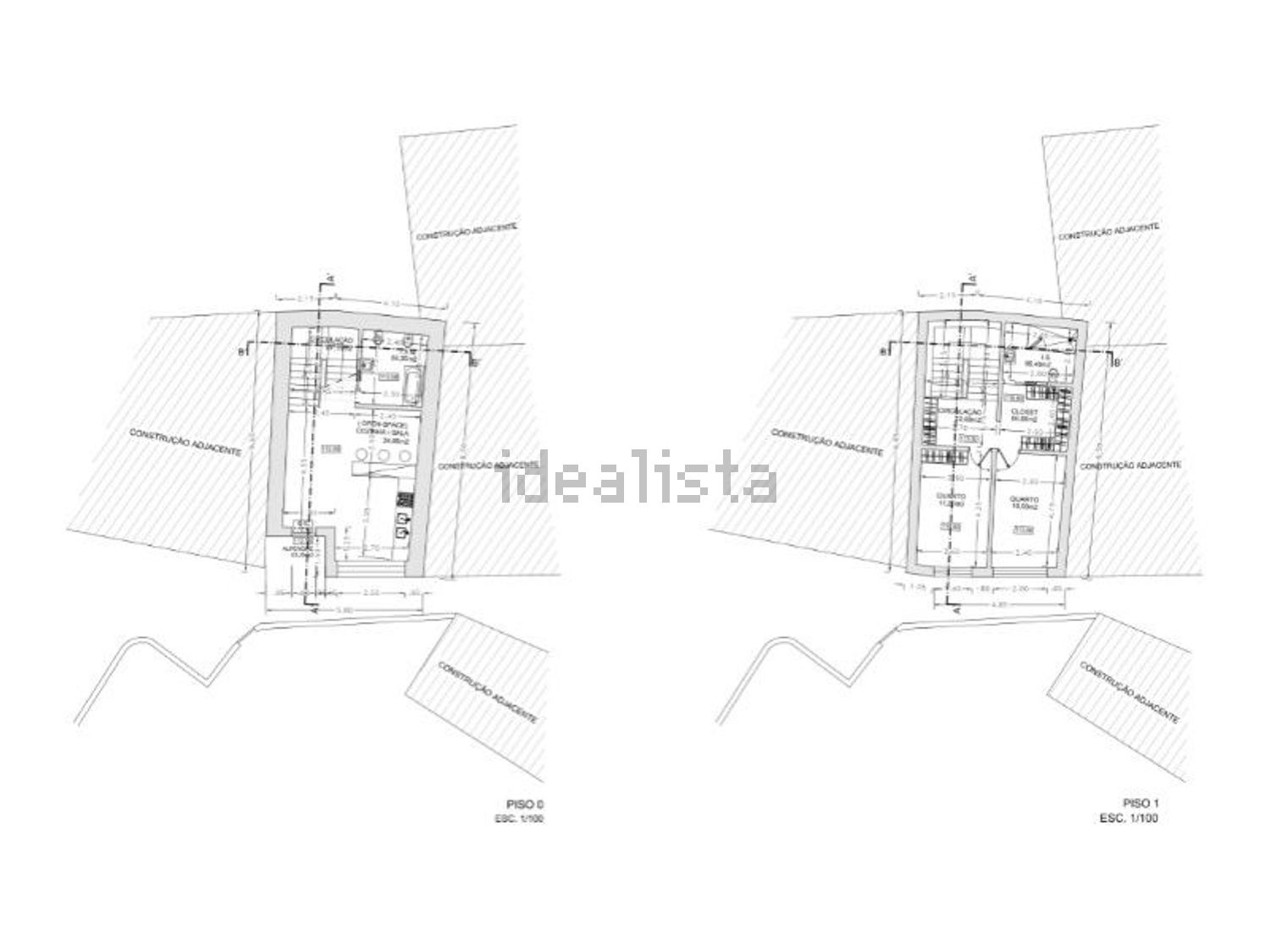 小楼房或独栋别墅出售在Enxara do Bispo - Gradil - Vila Franca do Rosário - 平面图