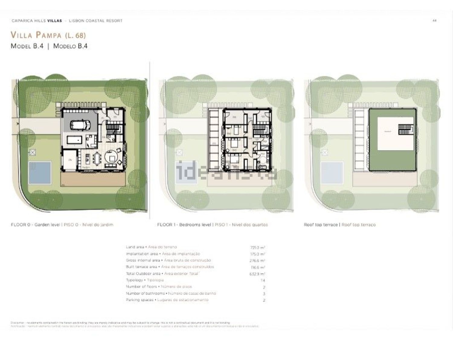 小楼房或独栋别墅出售在Caparica e Trafaria - 平面图