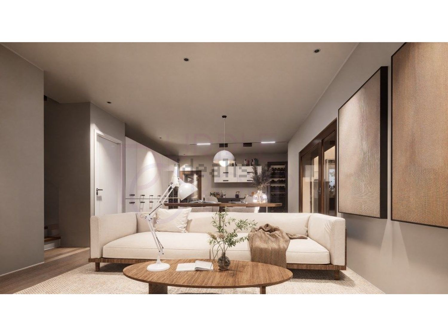 双拼别墅出售在Pinhal do General - 客厅