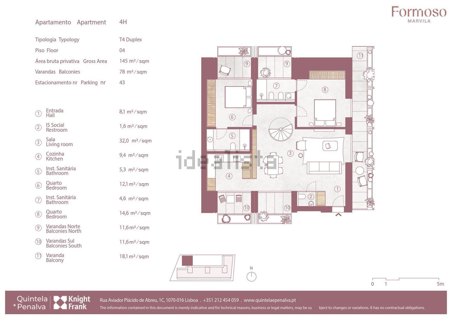 复式公寓出售在Marvila - 平面图