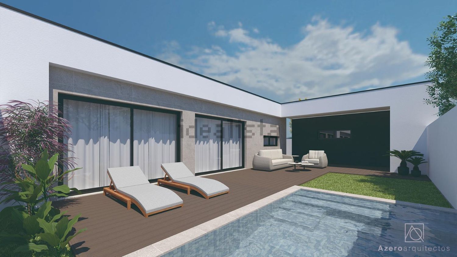 双拼别墅出售在Atalaia e Alto Estanqueiro - Jardia - 游泳池