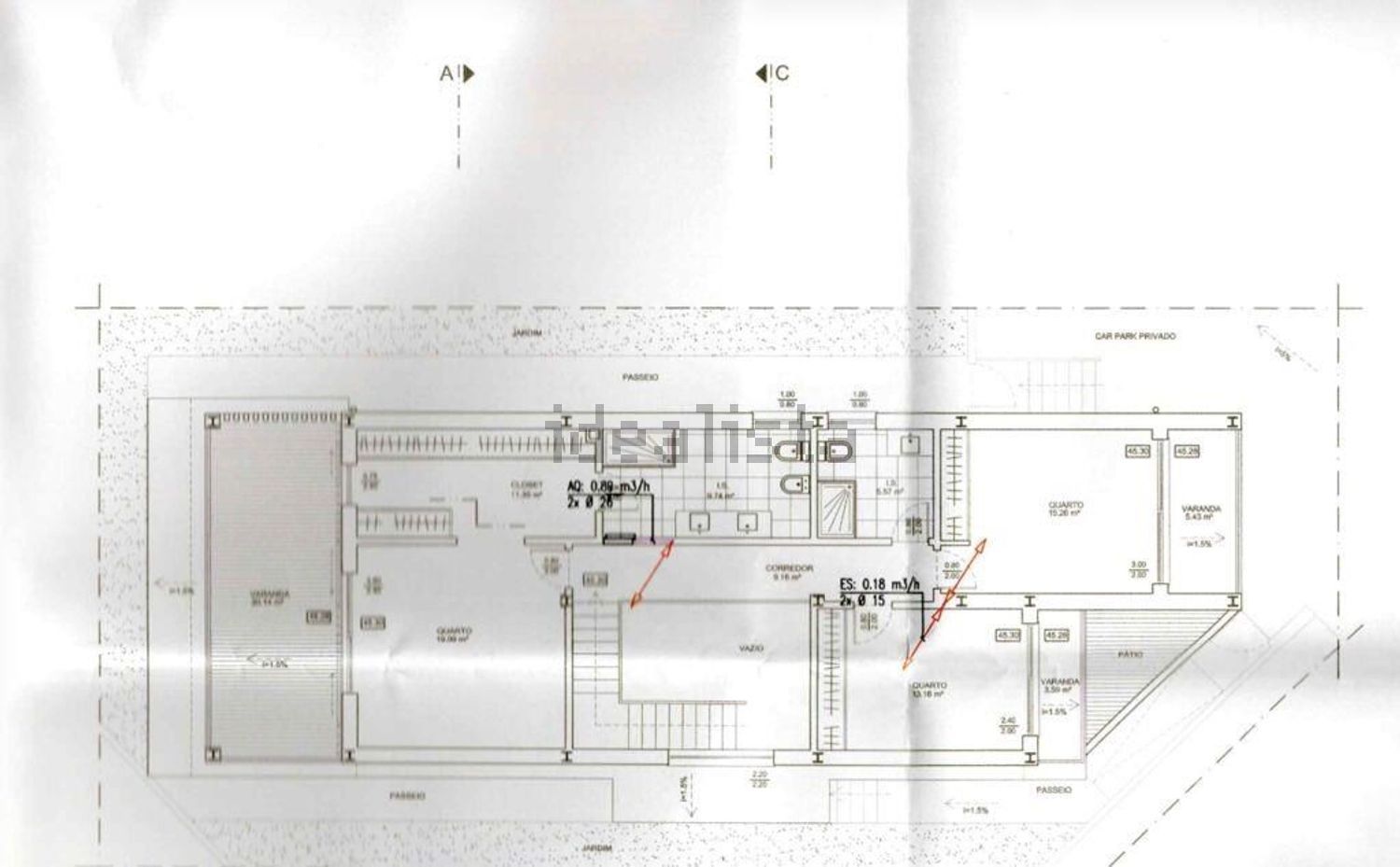 小楼房或独栋别墅出售在São Pedro da Cadeira - 平面图