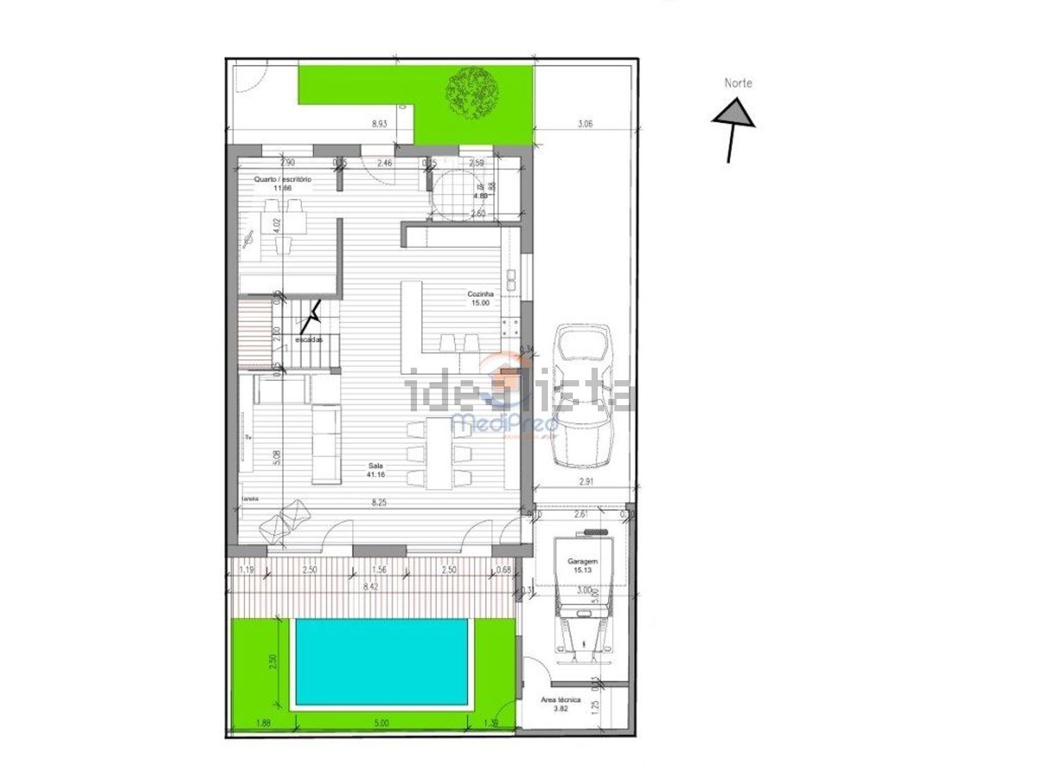 小楼房或独栋别墅出售在Pontinha e Famões - 平面图