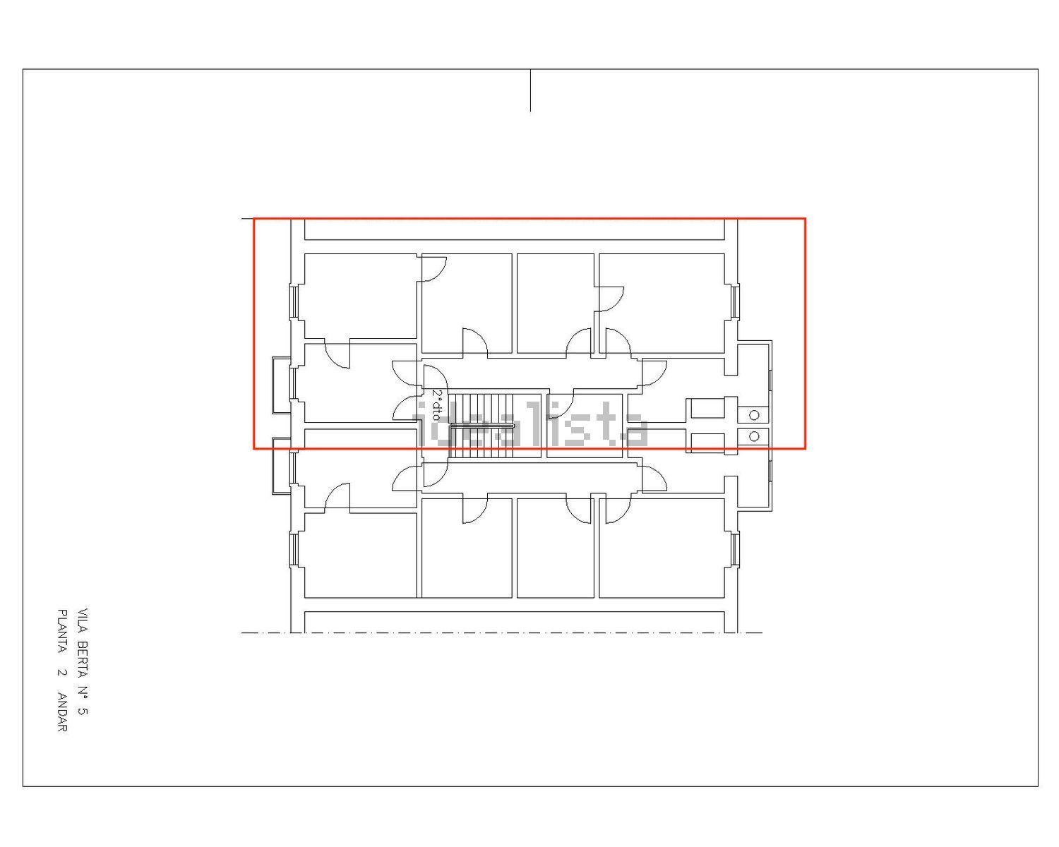 出租公寓 t2Vila Berta, 5 - 平面图