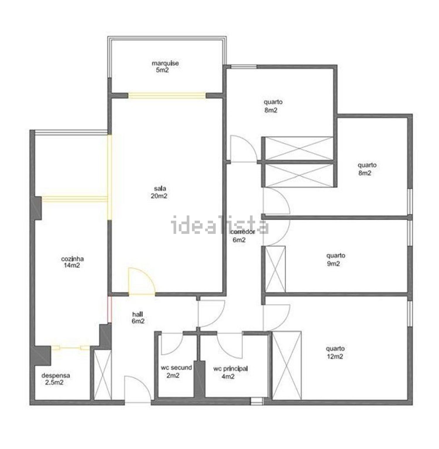 出租公寓 t4Azinhaga da Cidade, 9 - 平面图