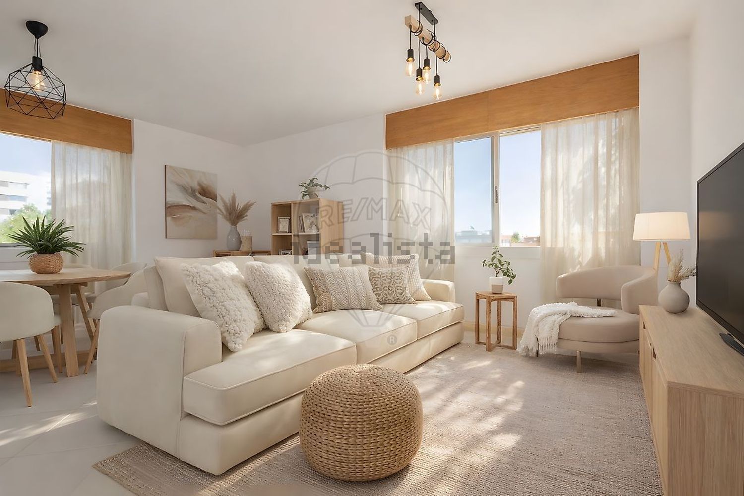 出租公寓 t2在Rua Maria Brown - 客厅