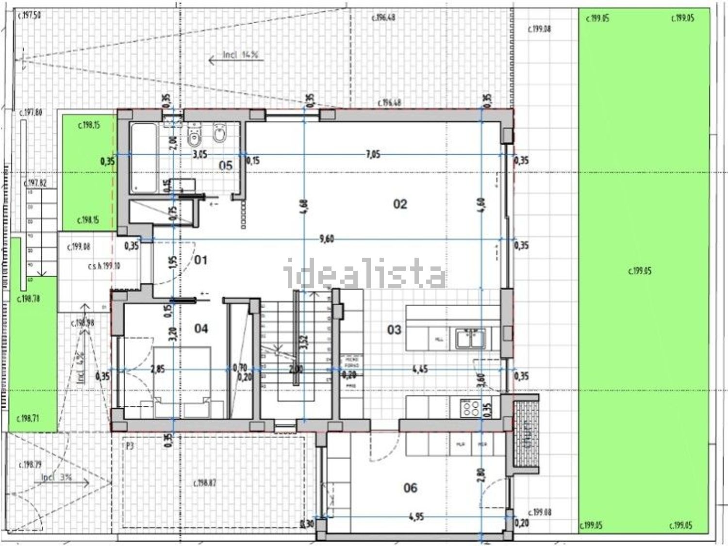 小楼房或独栋别墅出售在Pontinha e Famões - 平面图