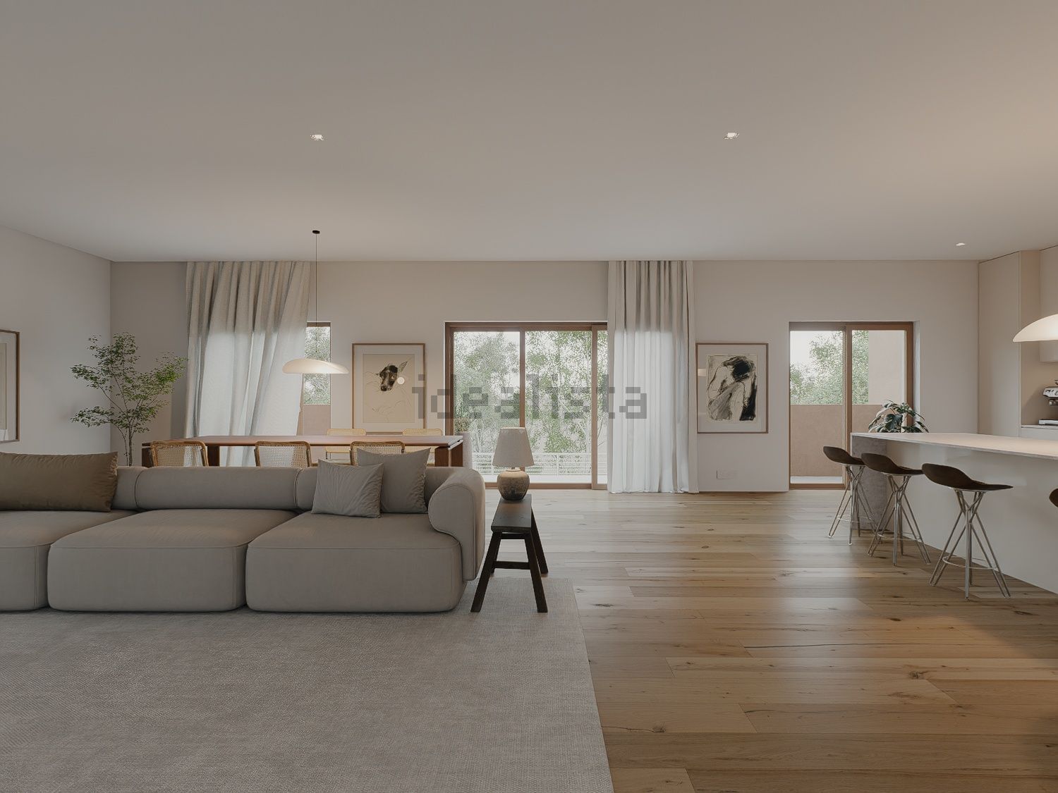 小楼房或独栋别墅出售在Rua Maria Matos, 74 - 客厅