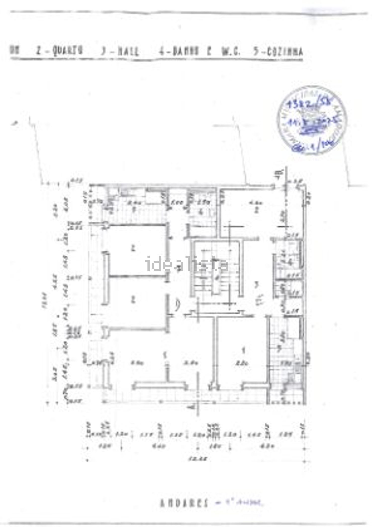 公寓 t2出售在Rua Vasco Santana - 平面图