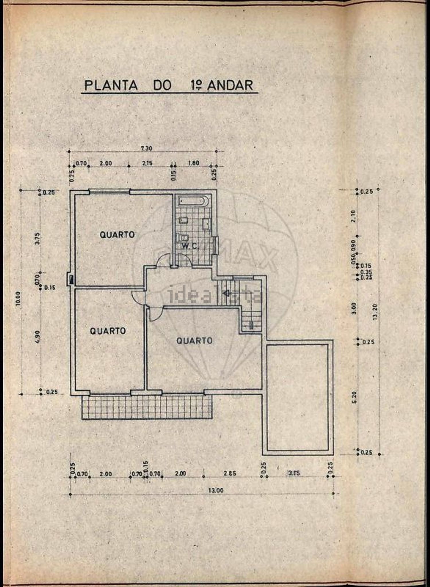 小楼房或独栋别墅出售在Rua dos Salgueirinhos - 平面图