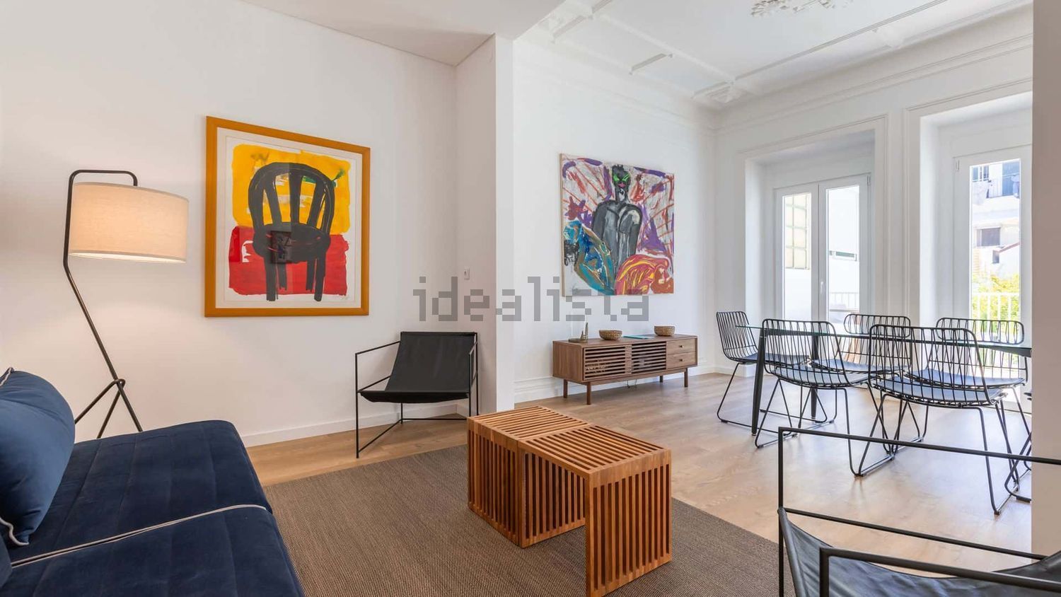 出租公寓 t2在Rua Afonso Annes Penedo, 14 - 客厅