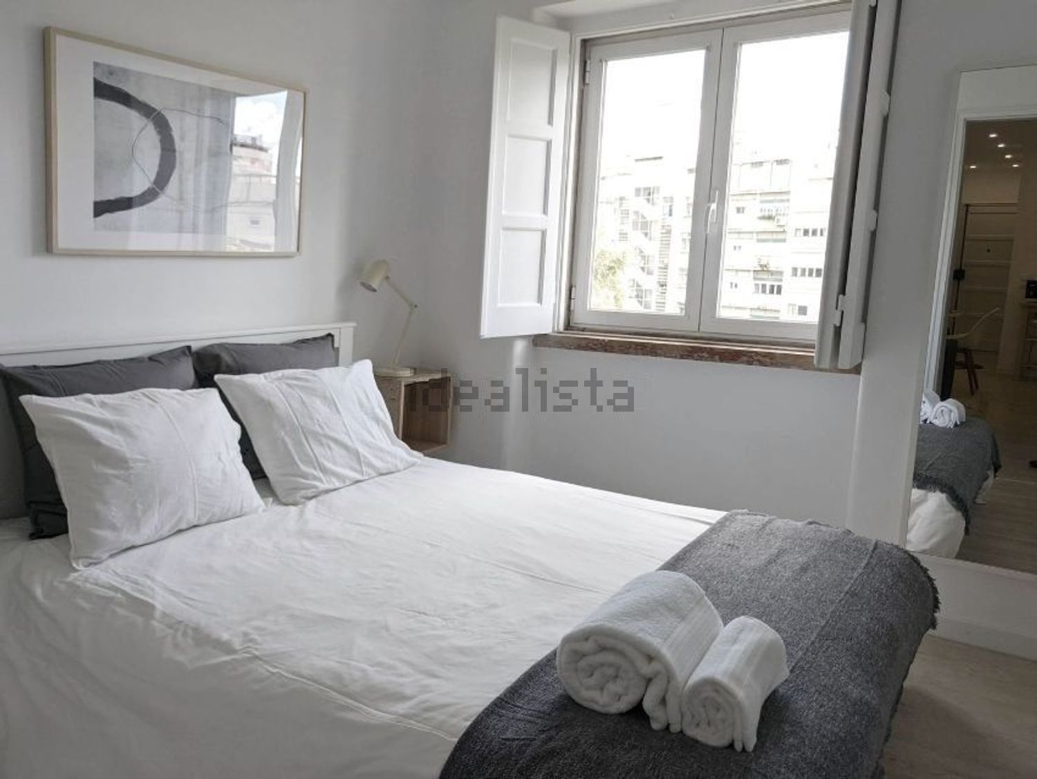 出租公寓 t1Calçada Necessidades, 66 - 卧室