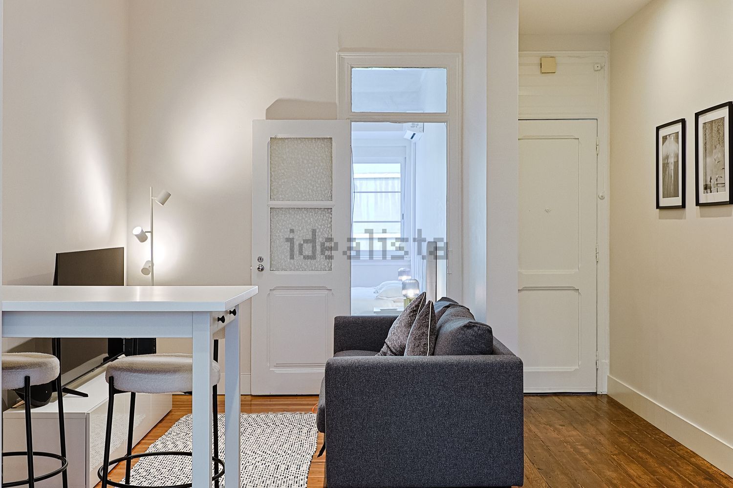 出租公寓 t1在Rua Martins Sarmento - 客厅