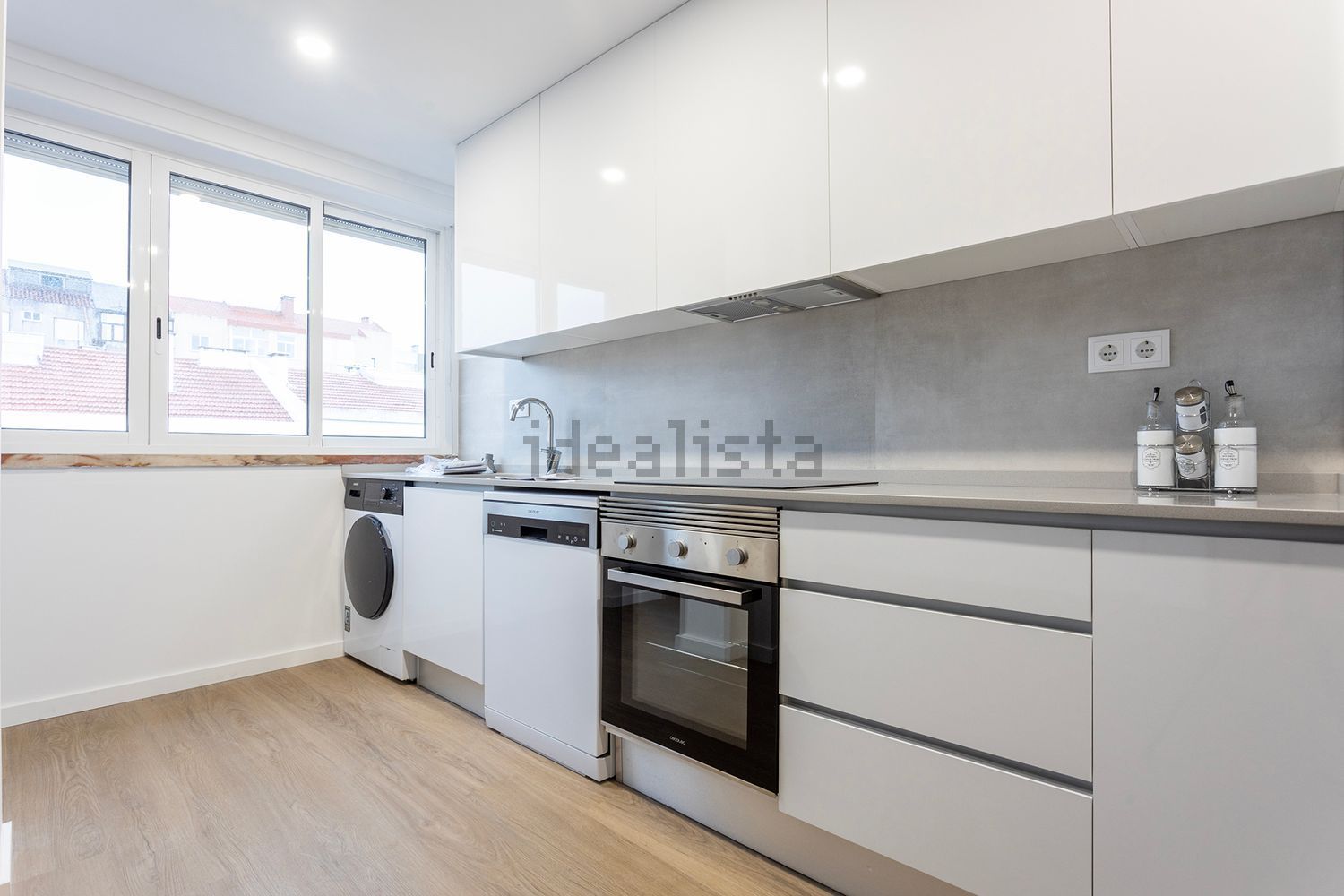 出租公寓 t2在Travessa Antero de Quental - 厨房